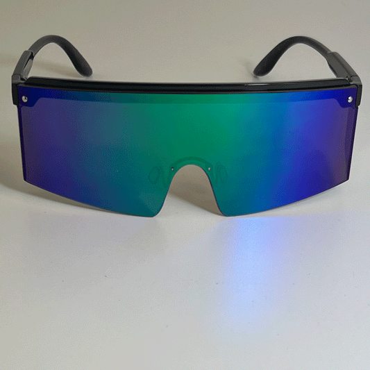Oversized Square Shield Sunglasses